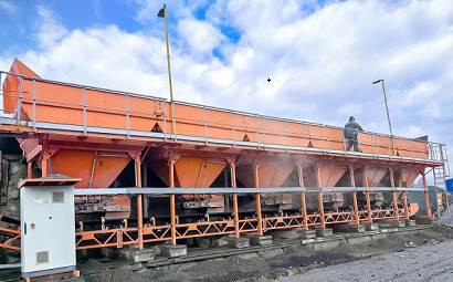 Construction, installation and commissioning of asphalt mixing plant